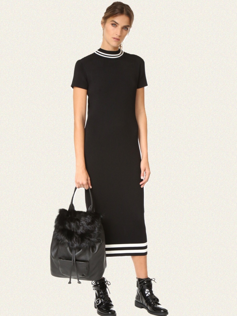 AGAIN x Revolve Parker Midi Dress